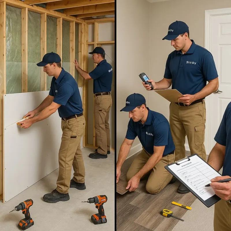 Repairs and Reconstruction process in Milan, NH